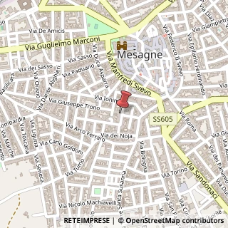 Mappa Via dei Musciacchi, 56, 72023 Mesagne, Brindisi (Puglia)