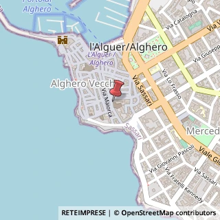 Mappa Via Carlo Alberto, 70, 07041 Alghero, Sassari (Sardegna)