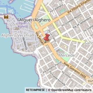 Mappa Via XX Settembre, 18, 07041 Alghero, Sassari (Sardegna)