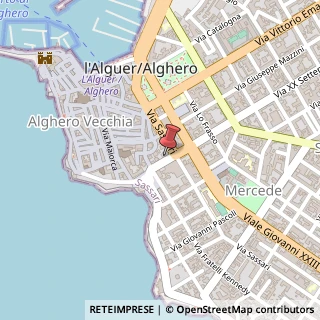 Mappa Via XX Settembre, 8, 07041 Alghero, Sassari (Sardegna)