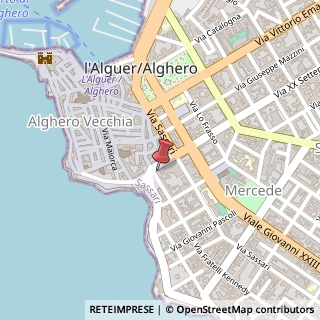 Mappa Via XX Settembre, 1A, 07041 Alghero, Sassari (Sardegna)
