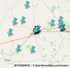 Mappa Via Giuseppe Verdi, 72022 Latiano BR, Italia (3.501)