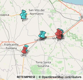 Mappa Via della Libertà, 72022 Latiano BR, Italia (6.72933)