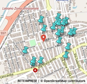 Mappa Via Giacomo Matteotti, 72022 Latiano BR, Italia (0.263)