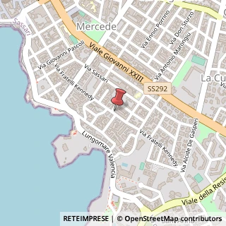 Mappa Via Fratelli Kennedy, 86, 07041 Alghero, Sassari (Sardegna)