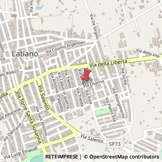 Mappa Via Pola, 69, 72022 Latiano, Brindisi (Puglia)
