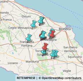 Mappa Via Osanna, 72022 Latiano BR, Italia (9.31)