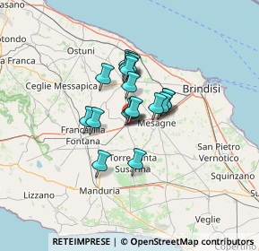 Mappa Via Giacomo Puccini, 72022 Latiano BR, Italia (8.95111)