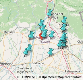 Mappa Via Dante, 33030 Rive d'Arcano UD, Italia (12.3385)