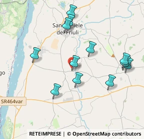 Mappa Via Dante, 33030 Rive d'Arcano UD, Italia (3.88167)