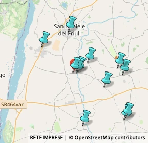 Mappa Via Dante, 33030 Rive d'Arcano UD, Italia (3.69083)
