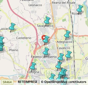 Mappa Via G. D'Annunzio, 33010 Feletto Umberto UD, Italia (3.0525)