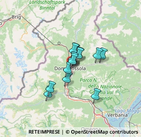 Mappa P.zza Caduti II risorgimento, 28845 Domodossola VB, Italia (7.53714)