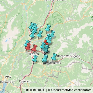 Mappa Via per Prada, 38042 Baselga di Piné TN, Italia (10.1035)