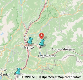 Mappa Via per Prada, 38042 Baselga di Piné TN, Italia (70.899)