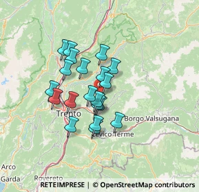 Mappa Via per Prada, 38042 Baselga di Piné TN, Italia (10.1035)