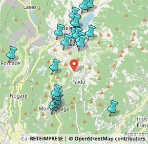 Mappa Via per Prada, 38042 Baselga di Piné TN, Italia (2.066)
