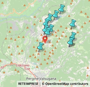 Mappa Via per Prada, 38042 Baselga di Piné TN, Italia (3.30583)