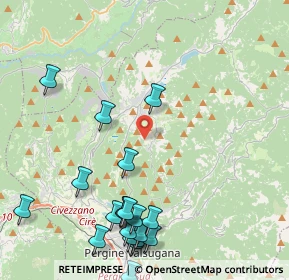 Mappa Via per Prada, 38042 Baselga di Piné TN, Italia (5.2965)