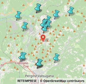 Mappa Via per Prada, 38042 Baselga di Piné TN, Italia (4.125)