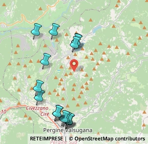 Mappa Via per Prada, 38042 Baselga di Piné TN, Italia (4.67938)