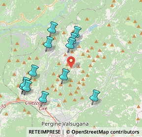 Mappa Via per Prada, 38042 Baselga di Piné TN, Italia (4.01167)