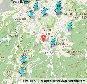 Mappa Via per Prada, 38042 Baselga di Piné TN, Italia (1.54)