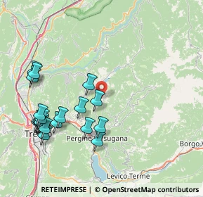 Mappa Via per Prada, 38042 Baselga di Piné TN, Italia (8.9615)