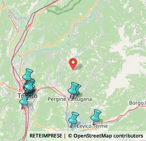 Mappa Via per Prada, 38042 Baselga di Piné TN, Italia (10.625)