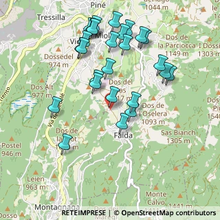 Mappa Via per Prada, 38042 Baselga di Piné TN, Italia (1.02923)