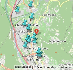 Mappa Via del Dos de la Luna, 38121 Trento TN, Italia (1.79071)