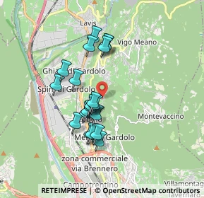 Mappa Via del Dos de la Luna, 38121 Trento TN, Italia (1.4345)