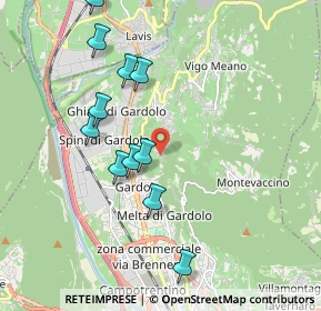 Mappa Via del Dos de la Luna, 38121 Trento TN, Italia (2.08667)