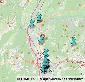 Mappa Via del Dos de la Luna, 38121 Trento TN, Italia (4.41)