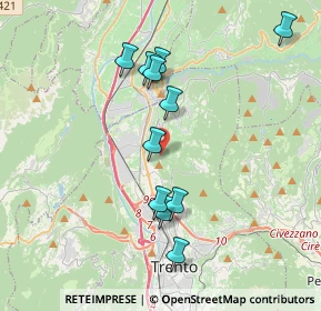 Mappa Via del Dos de la Luna, 38121 Trento TN, Italia (3.6)
