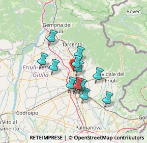 Mappa Via Giosuè Carducci, 33010 Tavagnacco UD, Italia (9.73077)