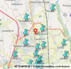 Mappa Via Giosuè Carducci, 33010 Tavagnacco UD, Italia (2.9565)