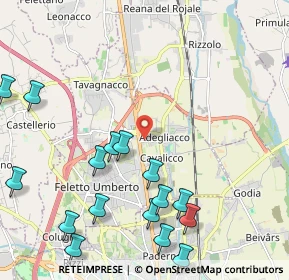 Mappa Via Giosuè Carducci, 33010 Tavagnacco UD, Italia (2.9535)