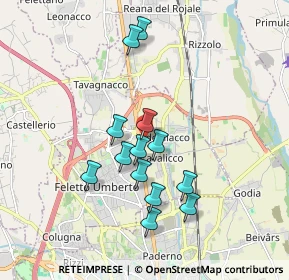Mappa Via Giosuè Carducci, 33010 Tavagnacco UD, Italia (1.58)