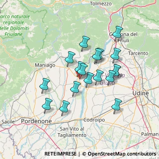Mappa Via Francesco Baracca, 33097 Spilimbergo PN, Italia (11.96111)