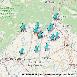 Mappa Via Francesco Baracca, 33097 Spilimbergo PN, Italia (11.69786)