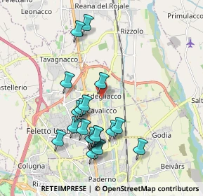 Mappa Via Centrale, 33010 Adegliacco UD, Italia (1.86368)