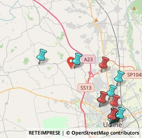 Mappa Via Alnicco, 33010 Pagnacco UD, Italia (5.61429)