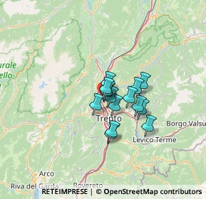 Mappa 1 Presso Le Palazzine, 38121 Trento TN, Italia (7.448)