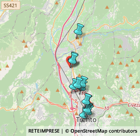 Mappa Lamar di Gardolo, 38121 Trento TN, Italia (3.49333)