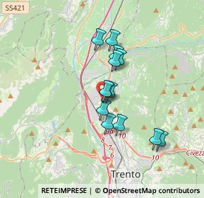 Mappa 1 Presso Le Palazzine, 38121 Trento TN, Italia (2.60077)