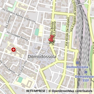 Mappa Piazza Camillo Benso Conte di Cavour, 7, 28845 Domodossola, Verbano-Cusio-Ossola (Piemonte)