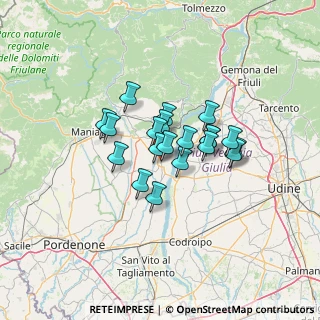 Mappa Via Clauzetto, 33097 Spilimbergo PN, Italia (8.843)