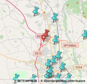 Mappa Via G.Leopardi, 33010 Tavagnacco UD, Italia (5.92167)