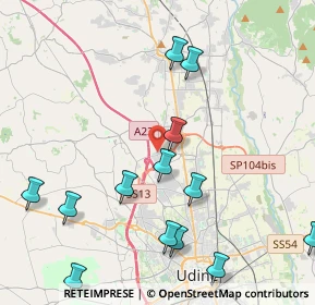 Mappa Via G.Leopardi, 33010 Tavagnacco UD, Italia (5.20143)